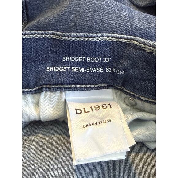 DL1961 Women's Bridget High Rise Instasculpt Boot Size 31 - Picture 8 of 9